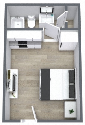 Floor plan layout diagram for The Commuter